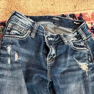 Silver girlfriend jeans size 26/29